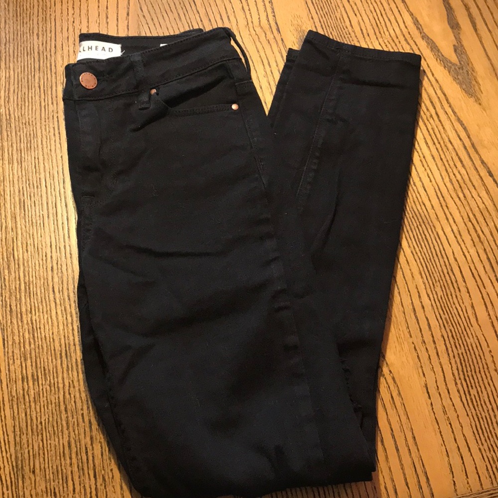 Bullhead High-Rise Black Skinny Jeans